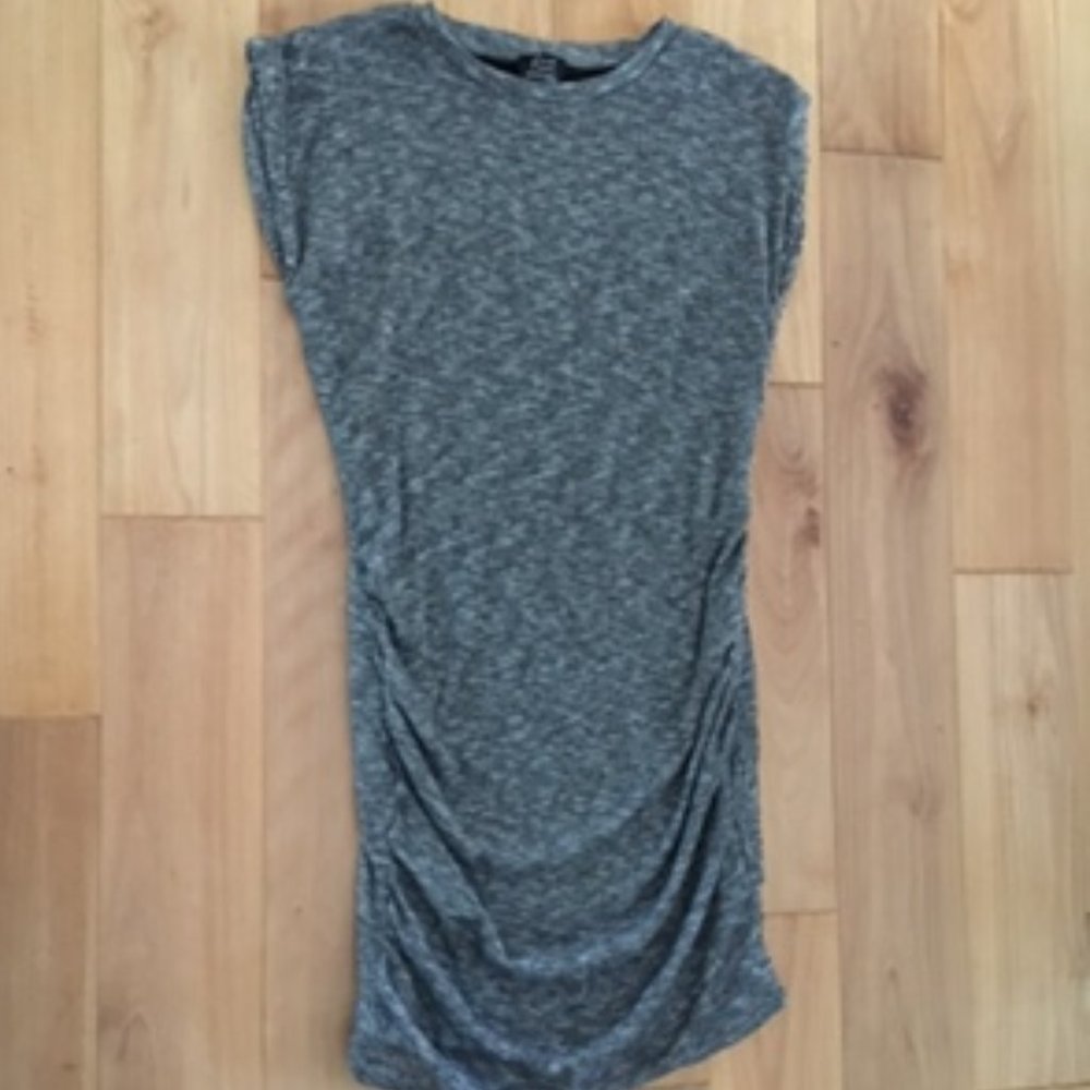 Zara trafaluc rushed grey dress size M